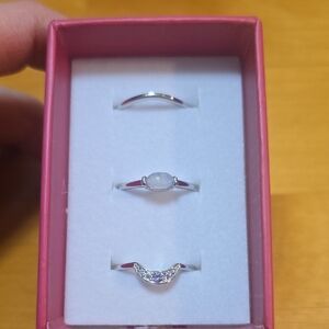 New With Box Ryze Sterling Silver Stackerz Rings